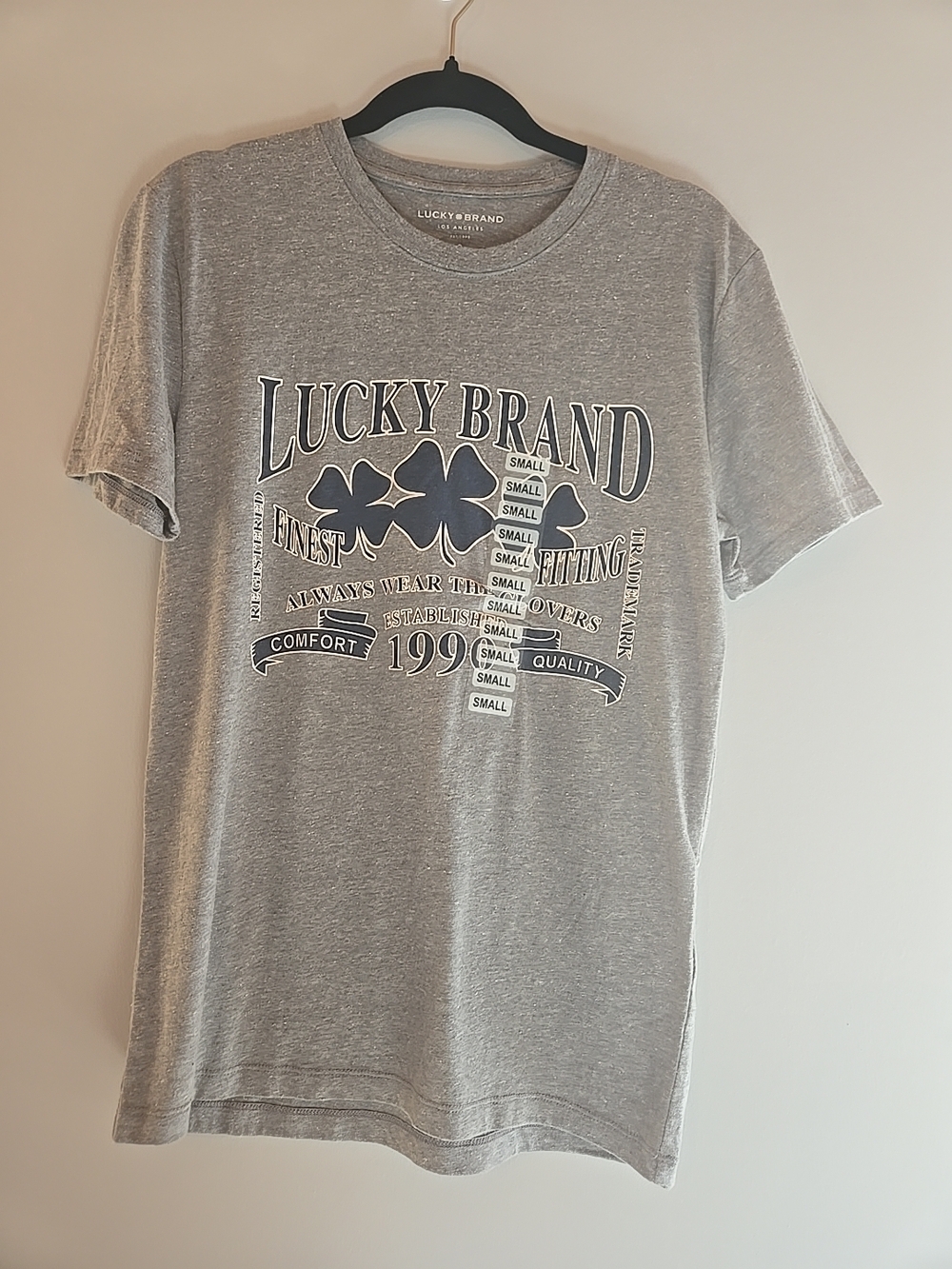 Lucky Brand Gray Short Sleeve Graphic Tee